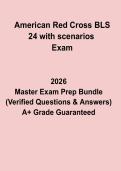 American Red Cross BLS 24 with Scenarios &ndash; Study Guide & Simulation Exam Prep 2026