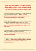 WGU D080 MANAGING IN A GLOBAL BUSINESS &NewLine;ENVIRONMENT &lpar;QHC2&rpar; &vert; OBJECTIVE ASSESSMENT &NewLine;&vert; OA &vert; QUESTIONS AND ANSWERS &vert; 2026 UPDATE