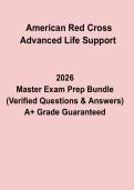 American Red Cross Advanced Life Support &ndash; Study Guide & Certification Prep 2026