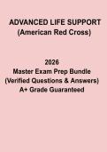 Advanced Life Support &lpar;American Red Cross&rpar; &ndash; Study Guide & Certification Prep 2026