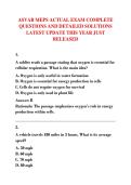 ASVAB MEPS ACTUAL EXAM COMPLETE &NewLine;QUESTIONS AND DETAILED SOLUTIONS &NewLine;LATEST UPDATE THIS YEAR JUST &NewLine;RELEASED