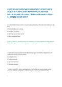 ATI MED SURG CARDIOVASCULAR NEWEST UPDATED 2025-2026 ACTUAL FINAL EXAM WITH COMPLETE DETAILED QUESTIONS AND 100 CORRECT VERIFIED ANSWERS ALREADY A&plus; GRADED BRAND NEW&excl;&excl;&excl;
