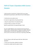NUR 417 Exam 3 Questions With Correct Answers
