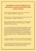 NSG6440 FINAL EXAM COMPLETE 110 QUESTIONS AND DETAILED SOLUTIONS LATEST UPDATE