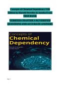 Harold Doweiko Concepts of Chemical Dependency 11e Test Bank &vert; Complete Chapters 1&ndash;36 Q&A Guide for Addiction Studies and Substance Abuse Education