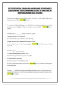 DCF CERTIFICATION- CGDR CHILD GROWTH AND DEVELOPMENT &vert; QUESTIONS AND VERIFIED ANSWERS&vert;GRADED A&plus;&vert;PASS FIRST ATTEMPT&vert;BRAND NEW 2026 UPDATE&excl;&excl;&excl;