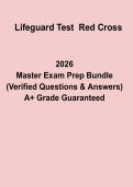 Lifeguard Test &lpar;Red Cross&rpar; &ndash; Study Guide & Practice Exam 2026