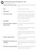 WGU C724 Information Systems Management Study Guide 2026 &vert; OA Exam Prep & Practice Questions