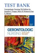 TEST BANK FOR Gerontologic Nursing 7th Edition by Jennifer J&period; Yeager&comma; Mary B&period; Winton & Sue E&period; Meiner &vert;&vert;ISBN&colon; 9780323875202&vert;&vert;Complete Guide A&plus;&vert;&vert; LATEST EDITION
