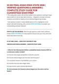 IE 222 FINAL EXAM IOWA STATE 2026 &vert; VERIFIED QUESTIONS & ANSWERS &vert; COMPLETE STUDY GUIDE FOR GUARANTEED EXAM PREP