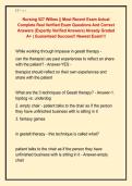 Nursing 527 Wilkes &vert;&vert; Most Recent Exam Actual &NewLine;Complete Real Verified Exam Questions And Correct &NewLine;Answers &lpar;Expertly Verified Answers&rpar; Already Graded &NewLine;A&plus; &vert; Guaranteed Success&excl;&excl; Newest Exam&excl;&excl;&excl;