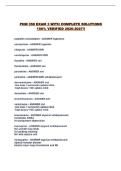 PHM 350 EXAM 3 WITH COMPLETE SOLUTIONS 100&percnt; VERIFIED 2026-2027&excl;&excl;