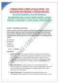 COMSAE PHASE 1 FORM 114 Actual EXAM &ndash; 176&NewLine;QUESTIONS AND ANSWERS &vert; VERIFIED AND WELL&NewLine;DETAILED ANSWERS &vert; PLUS RATIONALES &vert;&NewLine;GUARANTEED PASS &vert; LATEST EXAM UPDATE &vert; STUVIA&NewLine;VERIFIED &vert; EXAM PREP &vert; STUDY GUIDE &vert; PRACTICE TEST