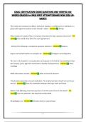 CMAC CERTIFICATION EXAM&vert;QUESTIONS AND VERIFIED ANSWERS&vert;GRADED A&plus;&vert;PASS FIRST ATTEMPT&vert;BRAND NEW 2026 UPDATE&excl;&excl;&excl;