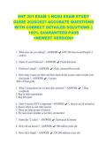 ENT 201 EXAM 1 NCSU EXAM STUDY &NewLine;GUIDE 2026&sol;2027 ACCURATE QUESTIONS &NewLine;WITH CORRECT DETAILED SOLUTIONS &vert;&vert; &NewLine;100&percnt; GUARANTEED PASS &NewLine;<NEWEST VERSION> &NewLine;