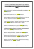 AMCA CMAC CERTIFICATION TEST&vert;QUESTIONS AND VERIFIED ANSWERS&vert;GRADED A&plus;&vert;PASS FIRST ATTEMPT&vert;BRAND NEW 2026 UPDATE&excl;&excl;&excl;