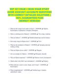 ENT 201 EXAM 3 NCSU EXAM STUDY &NewLine;GUIDE 2026&sol;2027 ACCURATE QUESTIONS &NewLine;WITH CORRECT DETAILED SOLUTIONS &vert;&vert; &NewLine;100&percnt; GUARANTEED PASS &NewLine;<NEWEST VERSION> 