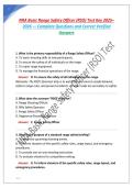 NRA Basic Range Safety Officer &lpar;RSO&rpar; Test Key 2025&ndash; 2026 &mdash; Complete Questions and Correct Verified Answers