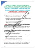 NRCME &lpar;DOT&rpar; NEWEST EXAM 2025&sol; 2026 ACTUAL EXAM TEST BANK&vert; NRCME &lpar;DOT&rpar; CERTIFICATION EXAM
