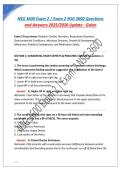 NSG 3600 Exam 2 &vert; Exam 2 NSG 3600 Questions and Answers 2025&sol;2026 Update - Galen