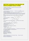 ASAP PACE Certification Exam Questions and&NewLine;Answers &vert; Complete Pack &vert; A&plus; Verified
