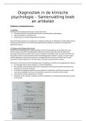 SAMENVATTING - Diagnostiek Klinische Psychologie tentamen &lpar;UU&sol;'26&rpar;
