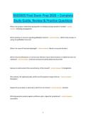 NSG5003 Final Exam Prep 2026 &ndash; Complete Study Guide&comma; Review Notes & Practice Questions for Nursing Pathophysiology
