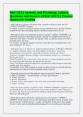 WGU D312 Anatomy and Physiology
