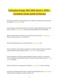Pathophysiology NSG 5003 Week 5 2026 &ndash; Complete Study Guide & Review