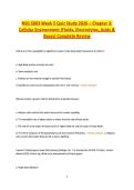 NSG 5003 Week 5 Quiz Study 2026 &ndash; Cellular Environment&comma; Fluids&comma; Electrolytes&comma; Acids & Bases Complete Review