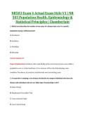 NR503 Exam 4 Actual Exam Style V1 &vert; NR &NewLine;503 Population Health&comma; Epidemiology & &NewLine;Statistical Principles &vert; Chamberlain 