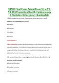 NR503 Exam 4 V1 V2 & V3 &vert; NR 503 Exam 1 Population Health&comma; Epidemiology & Statistical Principles &vert; Chamberlain &vert; Complete Exam Bundle with Detailed Verified Answers