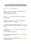 ATSC 113 Competency Certification Study Guide Exam Questions with Certified for Accuracy Answers 2025&sol;2026