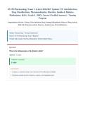 NU 150 Pharmacology Exam 1 &lpar;Latest 2026&sol;2027 Update&rpar; &vert; 100 Verified Questions & Answers &vert; Diuretics&comma; Diabetes&comma; Insulin&comma; Pharmacokinetics & Drug Interactions &vert; Grade A&plus;