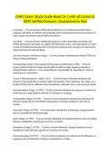 CMPC Exam- Study Guide Book CH 1 with all Correct & 100&percnt; Verified Answers &vert;Guaranteed to Pass