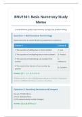 BNU1501 Basic Numeracy Comprehensive Study Memo &lpar;2026&rpar;&period;