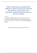 EMT Exam Prep 2026-2027&colon; 100 NREMT Practice Questions&NewLine;