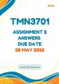TMN3701 Assignment 2 &vert;&vert;&lpar;Complete Answers & Guidelines&rpar;&vert; Due Date 28 May 2026