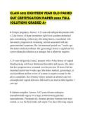 CLASS 6512 EIGHTEEN YEAR OLD PASSED&NewLine;OUT CERTIFICATION PAPER 2026 FULL&NewLine;SOLUTIONS GRADED A&plus;