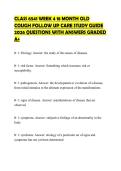 CLASS 6541 WEEK 4 18 MONTH OLD&NewLine;COUGH FOLLOW UP CARE STUDY GUIDE&NewLine;2026 QUESTIONS WITH ANSWERS GRADED&NewLine;A&plus;