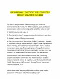 NSG 3100 EXAM 2 QUESTIONS WITH COMPLETELY CORRECT SOLUTIONS 2025-2026