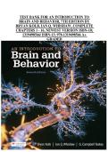 An Introduction to Brain and Behavior 7th Edition by Bryan Kolb and Ian Q&period; Whishaw ISBN 978-1319498566 Complete Test Bank for Chapters 1&ndash;16 with Study Questions and Answer Guide
