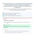 NUR 253 Mental Health Exam 1 &lpar;Latest 2026&sol;2027 Update&rpar; &vert; 100 Verified Questions & Answers &vert; Psychiatric Nursing&comma; Anxiety&comma; Depression & Therapeutic Communication &vert; Grade A&plus;
