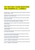 CET SECTION 3 EXAM QUESTIONS AND ANSWERS ALL CORRECT