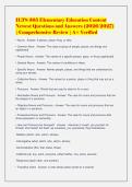 ILTS 305 Elementary Education Content&NewLine;Newest Questions and Answers &lpar;2026&sol;2027&rpar;&NewLine;&vert; Comprehensive Review &vert; A&plus; Verified