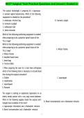 NCCT Surgical Tech Practice Questions and Answers Graded A&plus;