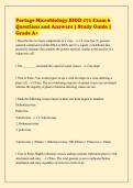 Portage Microbiology BIOD 171 Exam 6&NewLine;Questions and Answers &vert; Study Guide &vert;&NewLine;Grade A&plus;