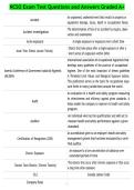 NCSO Exam Test Questions and Answers Graded A&plus;