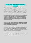 FA DAVIS EXAM 5 QUESTIONS WITH ACCURATE ANSWERS