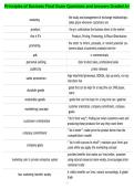 Principles of Business Final Exam Questions and Answers Graded A&plus;